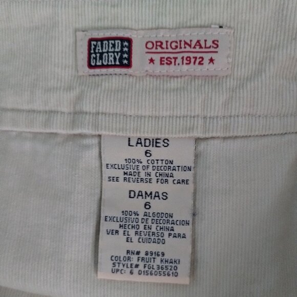 Faded Glory Corduroy Snowflake Embroidered Skirt - Picture 7 of 7